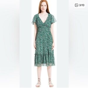 Max Studio Green Midi Dress NWT